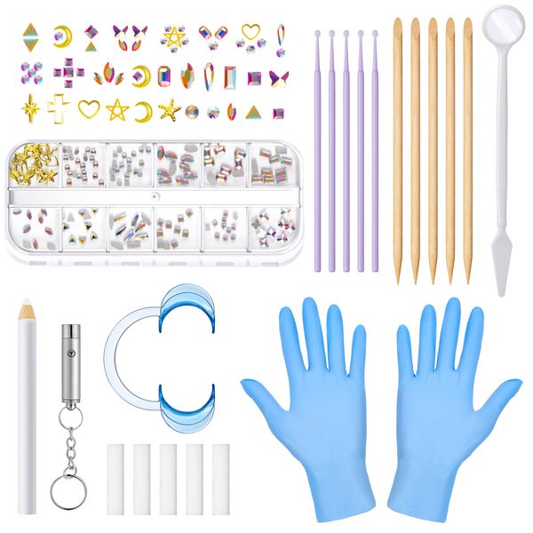 148Pcs DIY Tooth Gem Kit for Teeth Jewelry Kit DIY Complete Set