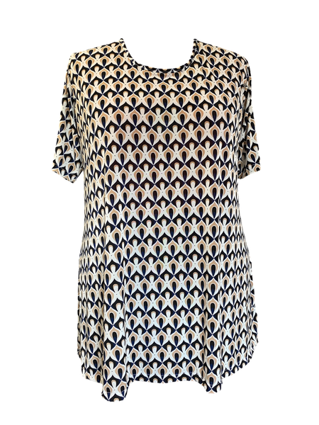 Plus Size Embossed Bon Bon Top