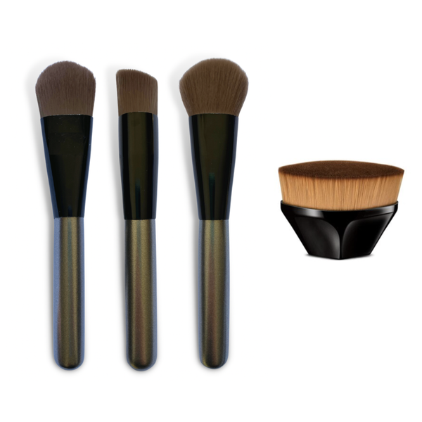 Set of 4 Professional Makeup Foundation &amp; Beauty Blender Brushes