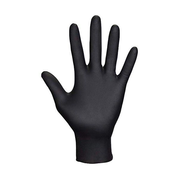 Golden Hands - Premium Quality Black Nitrile Gloves (Medium