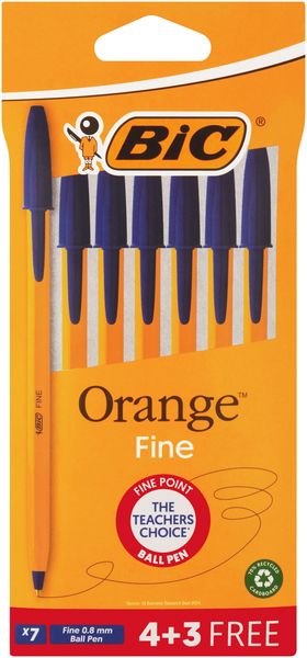 BIC Orange Fine 4+3 Blue Ink