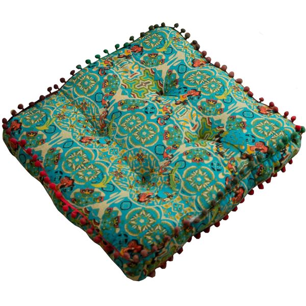 Decor Large Bohemian Style Floor &amp; Chair Square Cushion - 43cm