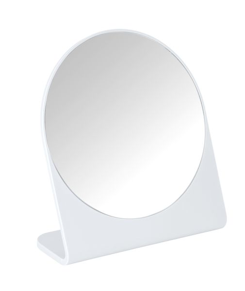 Wenko - Cosmetic Mirror17Cm Dia - Macron Model - White
