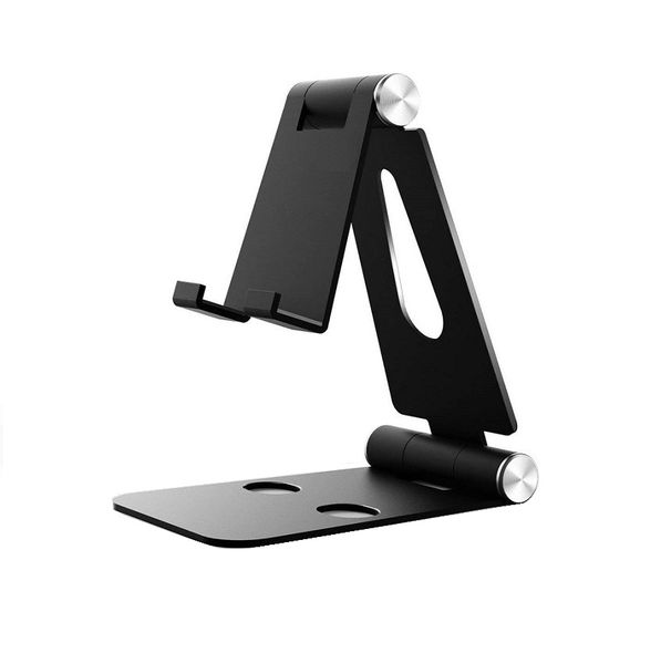 LC TECH Foldable &amp; Adjustable Phone Holder For iPhone 12 11 Xr SE Pro Grey