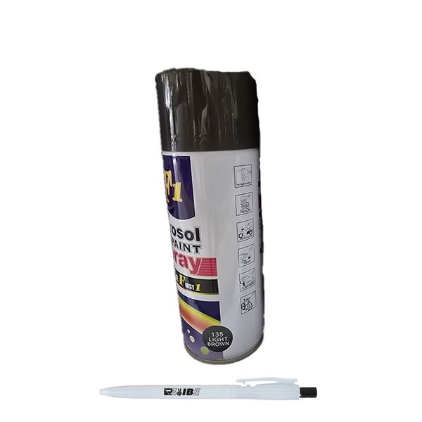 2Pcs 450ml 135 Light Brown Car/Multipurpose Spray Paint With ReVibe Pen