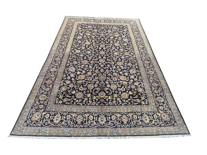 Top Persian Rugs Black-Gold Wool Floral 387 x 295cm