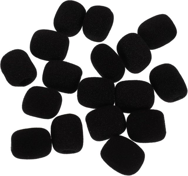 Windproof Sponge Covers For Headset And Lapel Mics Enhanced Sound Receptio
