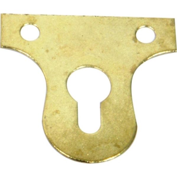 Bulk Pack x 10 Mackie - Glass Plate Slotted Brass Plated 38mm 4pc
