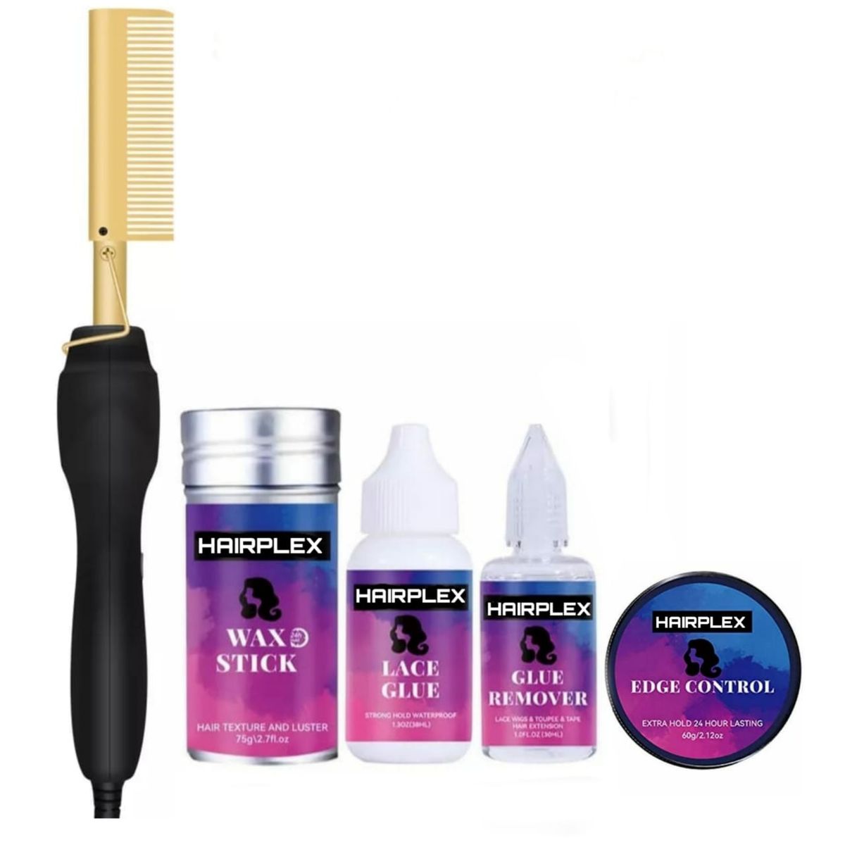 Frontal Installation Kit - Hot Comb - Melting Elastic Band - Glue Spray, Shop Today. Get it Tomorrow!