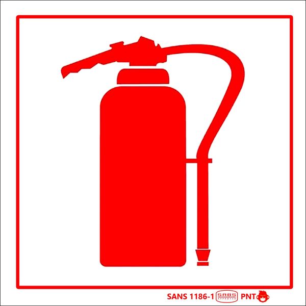 Fire extinguisher Sign 29x29cm - 2 Pack