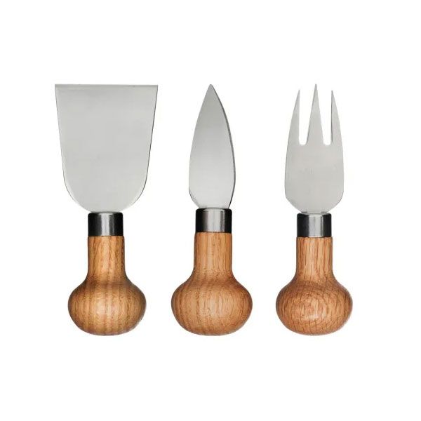 Sagaform Oval Oak Cheese Servers, Set of 3