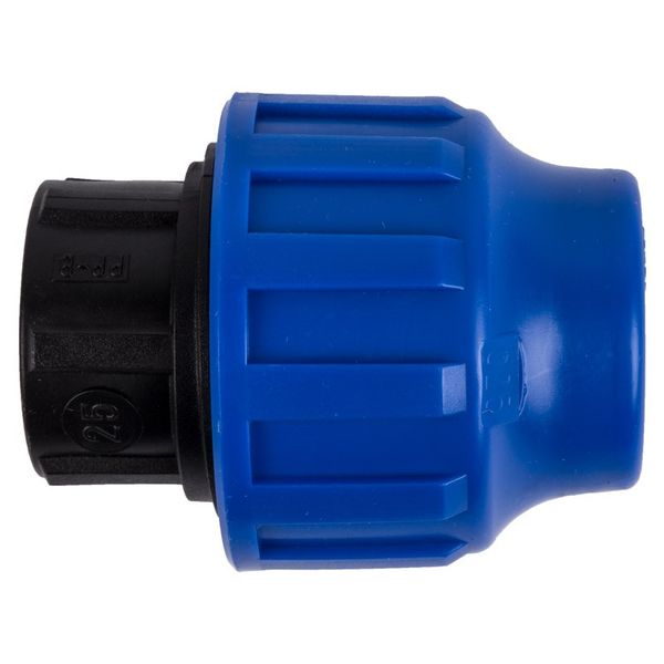 Arginet - Compression Endcap - 25mm - Blue &amp; Black - Bulk Pack of 5 x 2