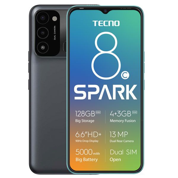 Tecno Spark 8C 128GB Dual Sim Black