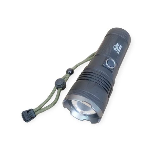 Zoomable Rechargeable Aluminium Alloy White Light Torch- SD