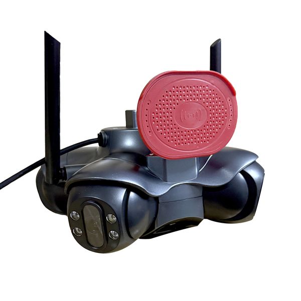 Smart 4-Lens 4-Screen Camera With Speaker And Night Vision