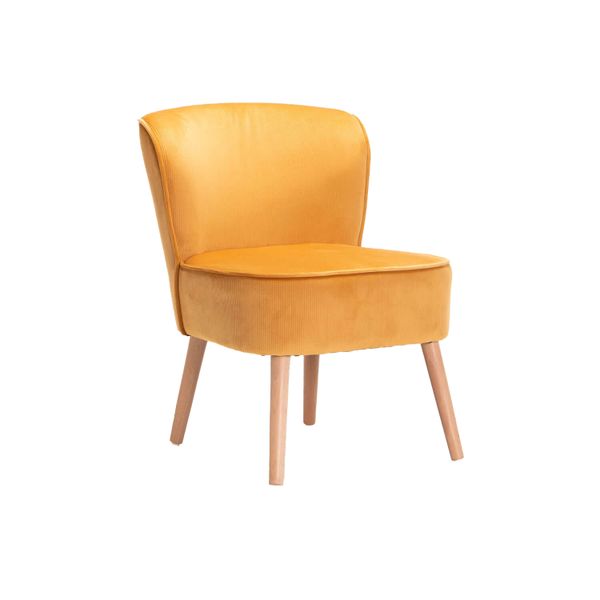Beau Velvet Chair - Mustard