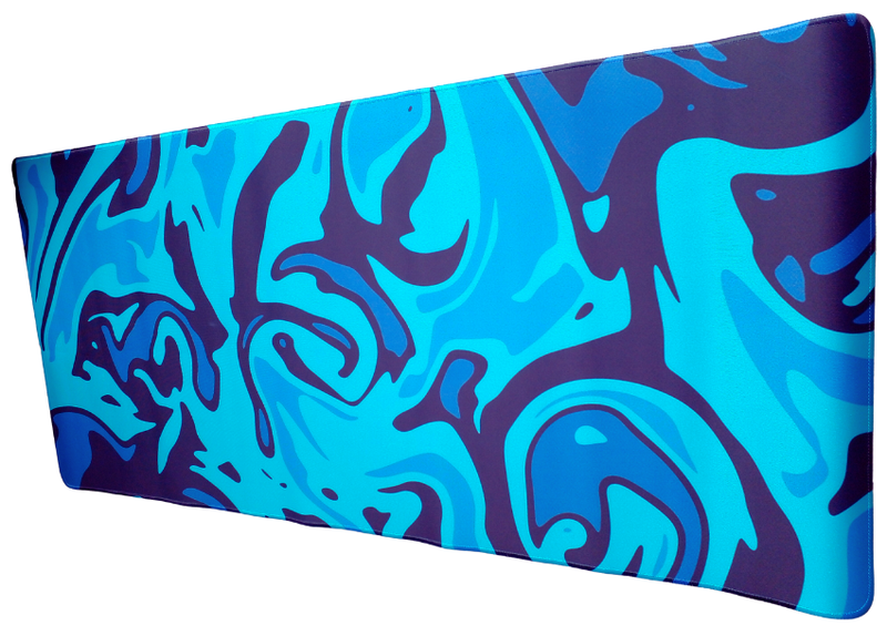 XXL Gaming Mouse Pad Pro-Gamer Trending Liquid Extended Desk Mat in Blue