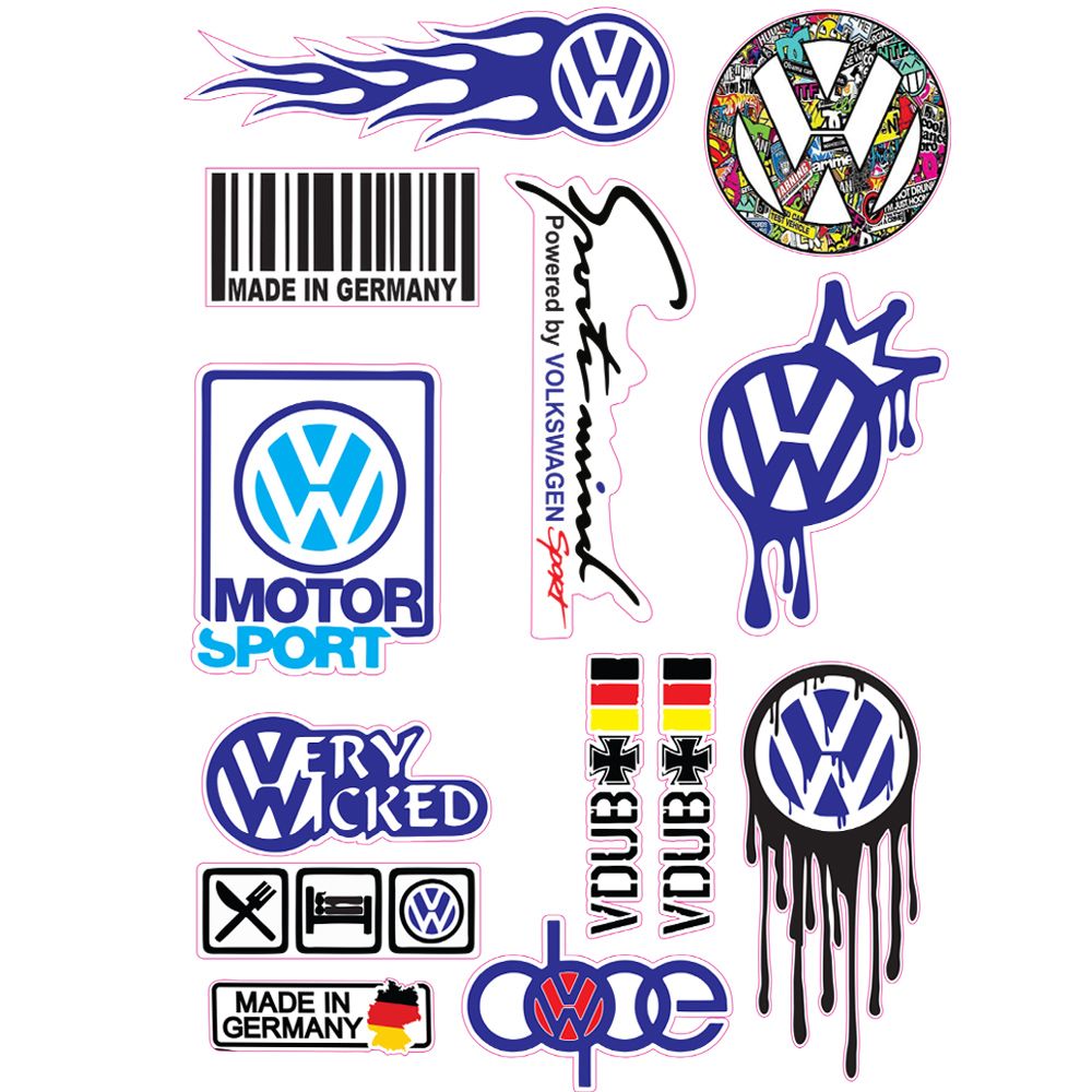 Replica VW Decorative Sticker Kit Shop Today Get It Tomorrow 
