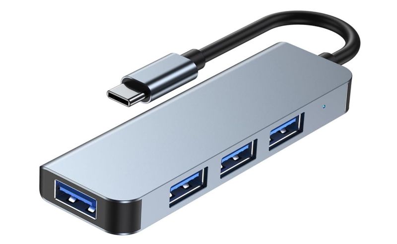 Computer Expansion USB 3.1 Type 4 Port USB Hub High-Speed Transfer Adapter