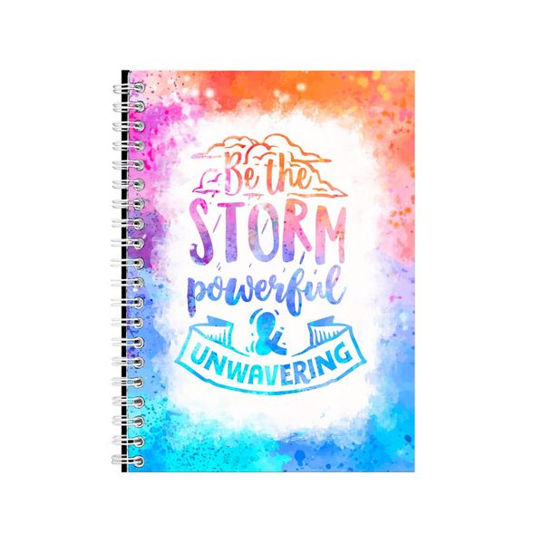 Be The Storm Powerful And Unwavering Notebook Gift Idea A4 Notepad Pad 79