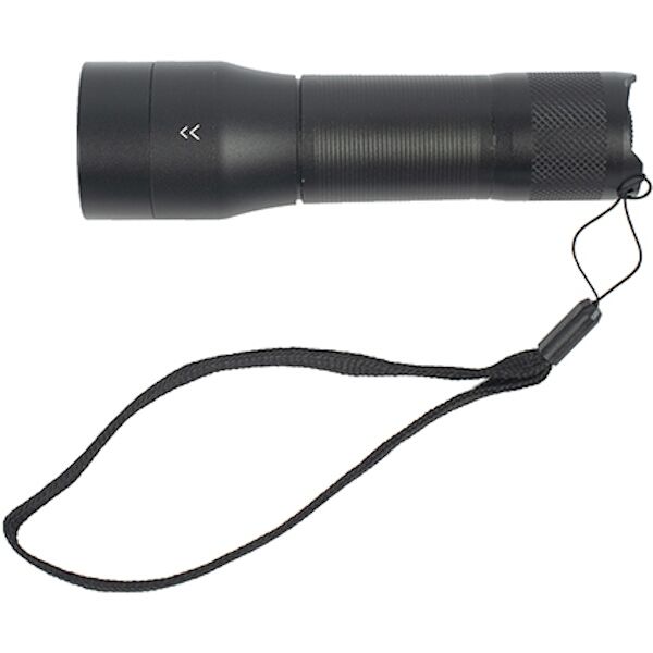 Torch Led Alum Focus Adj 400Lm Blk Use 3 X AAA Bat 2 Mode Flash Light