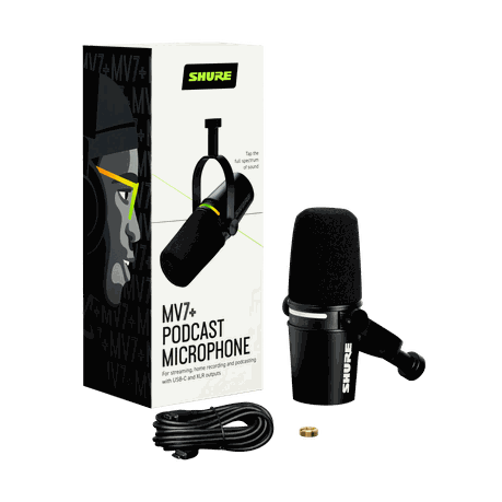 Shure MV7+-K XLR/USB Podcast Microphone | Shop Today. Get it