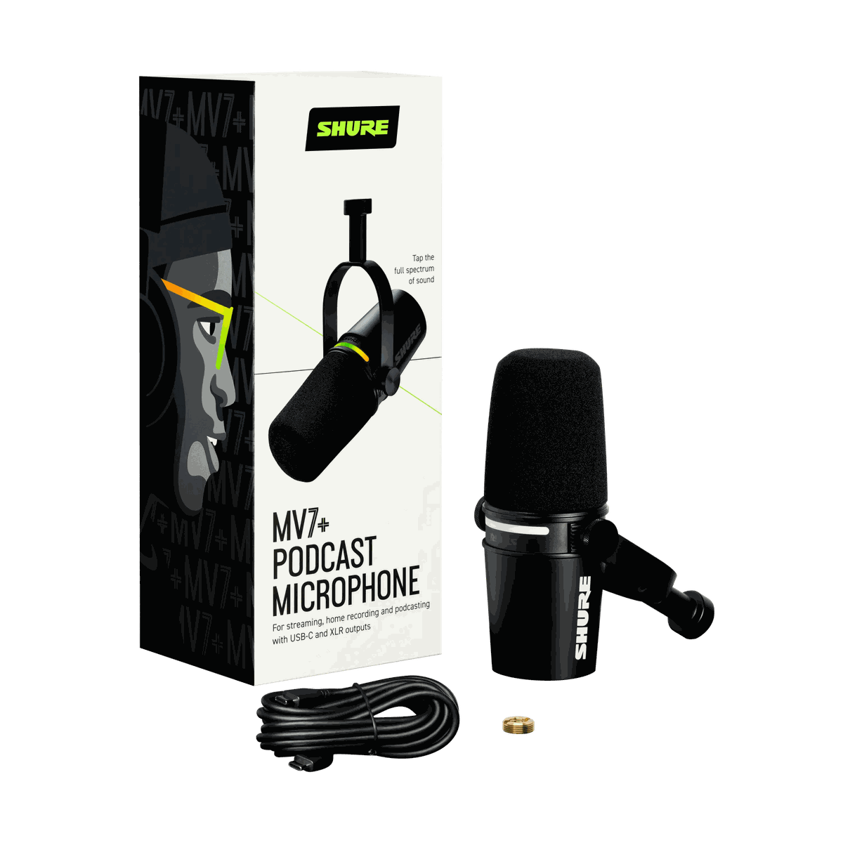 Shure MV7+-K XLR/USB Podcast Microphone | Shop Today. Get it