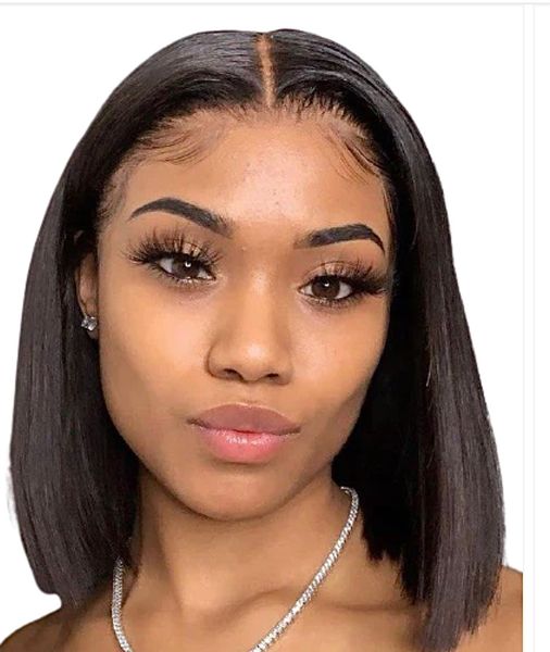 10inch Straight Lace Front Brazilian Human Hair Wig