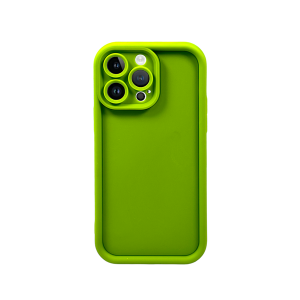 Green - Phone Case with Bubble Edge &amp; Cam Pro - Iphone 15 Pro