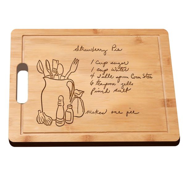 Engraved Handwritten Recipe Cutting Board Gifts For Mom
