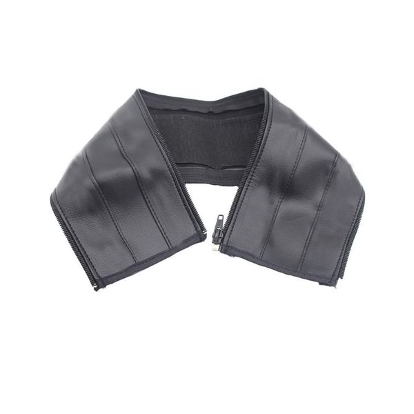 Removable Zipper Baby Stroller PU Leather Bumper Handlebar Sleeve Cover