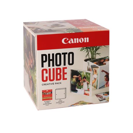 Canon Photo Cube + 40 sheets of Canon 5" x 5" Glossy Photo Paper Image