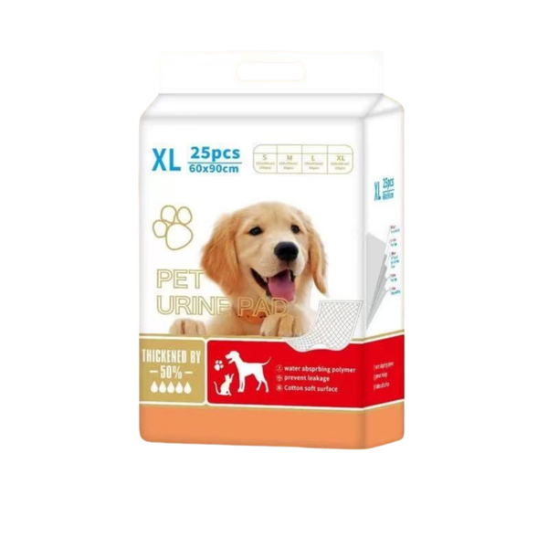 Pet Pee Pads Puppy Training Pad -60x90cm for Large Dog Cat - 25 Pieces- XL