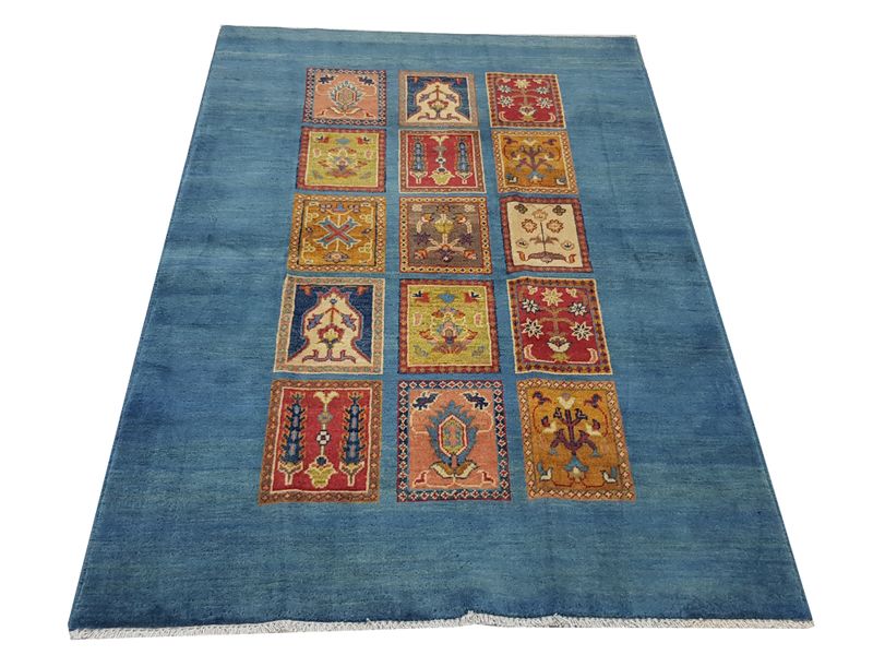 Stunning Blue Ariana Handmade Carpet 181 x 127 cm