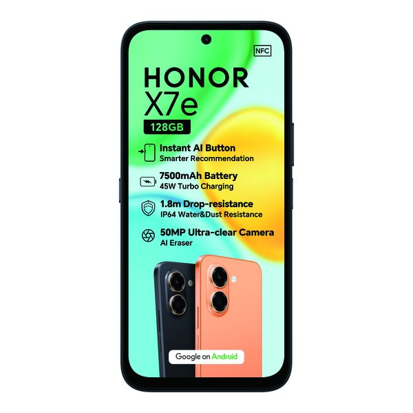 Honor X7e 128gb+6gb Ds + Buds X8i and Watch 2i