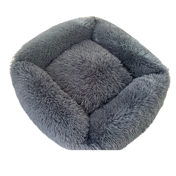 Animals Inc. Square Dream Cloud Calming Bed - Grey (60cm)
