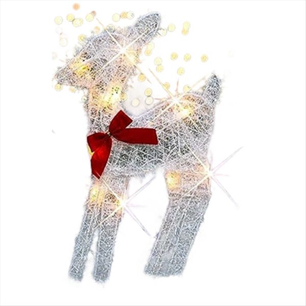 Lighted Christmas 2D Reindeers Decorations With Lights Baby Deer