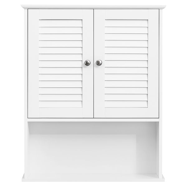 Wall-Mounted Bathroom Cabinet - White, Space-Saving Storage