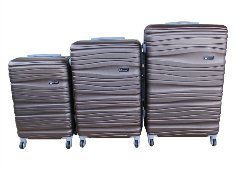 3 Piece Travel 30" Luggage Suitcase Bag Set-Stylish -Silver