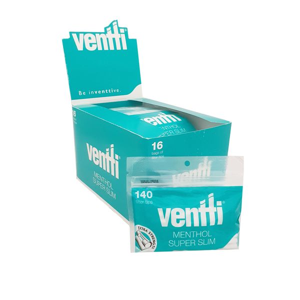Ventti Menthol Super Slim Filter Tips 140’s