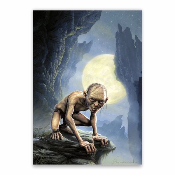 Smeagol Full Moon Poster - A1