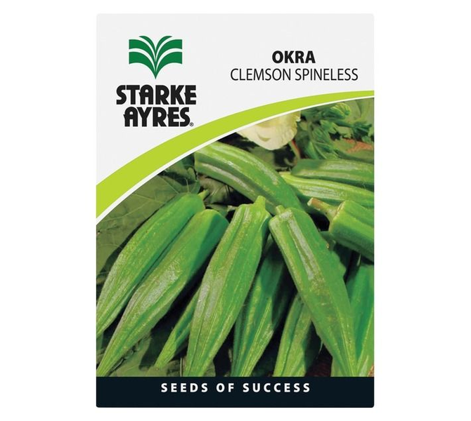 Okra Clemson Spineless Seeds - 2 Pack