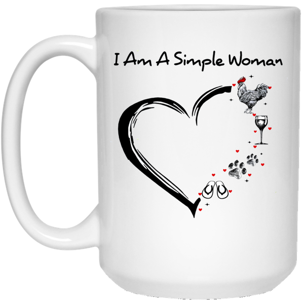 I am A Simple Woman Birthday Christmas Mother's Day Gift Mug