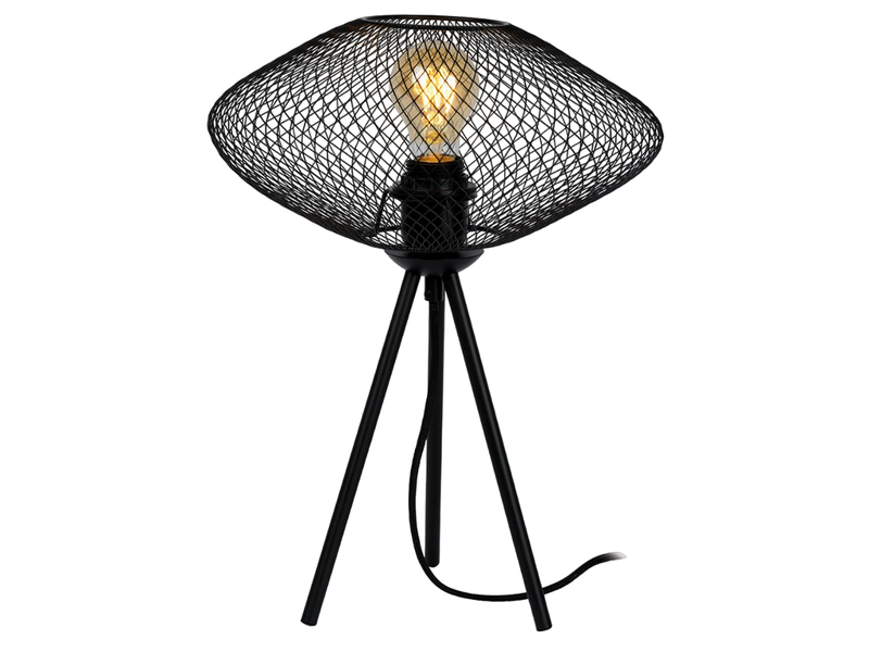 Indoor Black Mesh Table Lamp