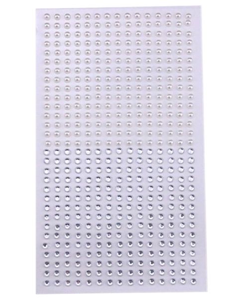Face Art Pearls &amp; Rhinestones Adhesive Stickers