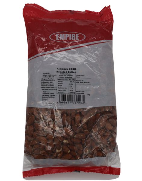 1 KG of Fresh Almond Roasted and Salted