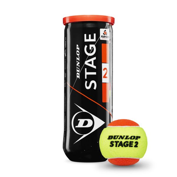 Dunlop Stage 2 Orange Tennis Balls 3 Tin