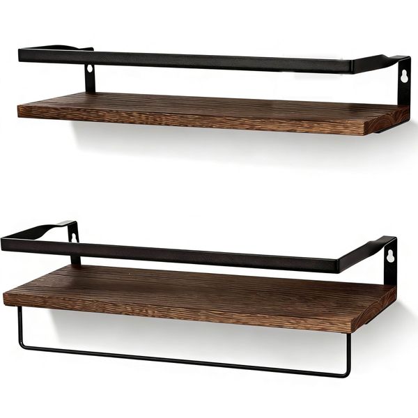 Jack Brown 2 Piece Decorative Storage Shelves