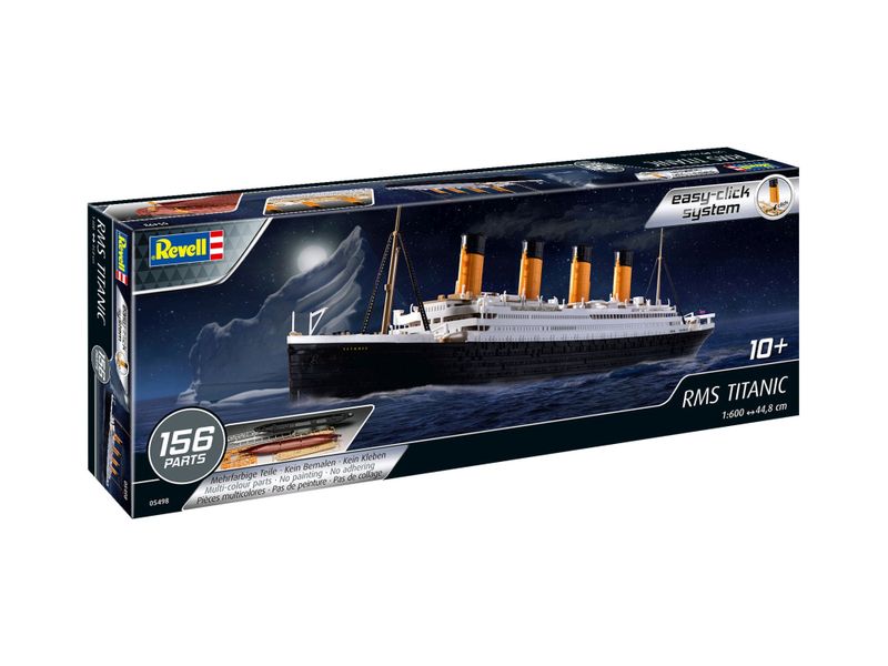 Revell Easy Click 1/600 R.M.S. Titanic Ship Plastic Model Kit