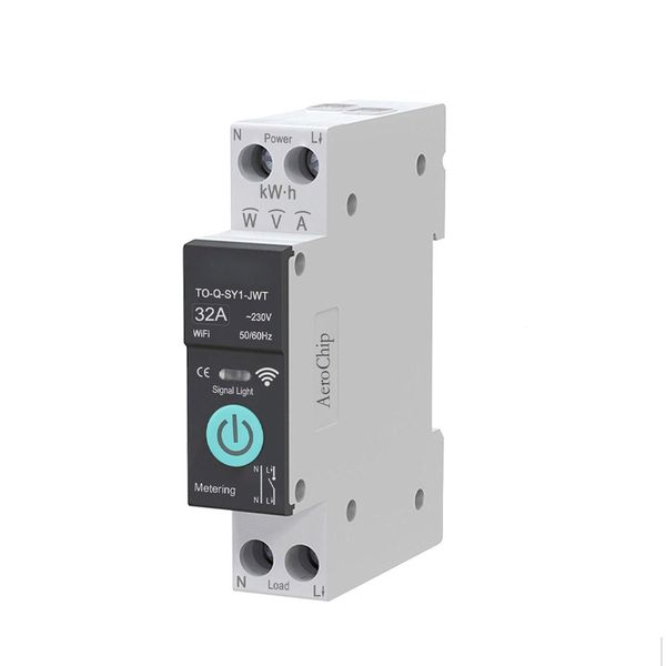 32A Smart WiFi Circuit Breaker with Power Monitoring &amp; Remote Control